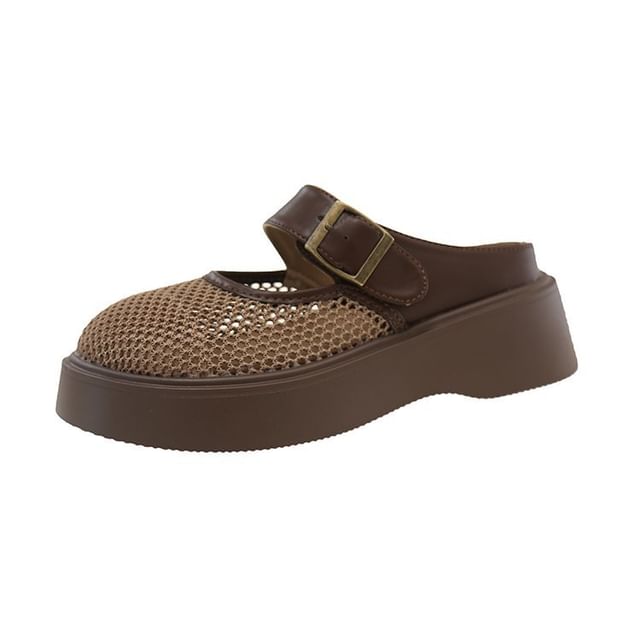 Jane Mules Mesh Platform Mary