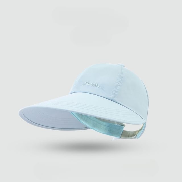 Visor Lettering Embroidered Cap