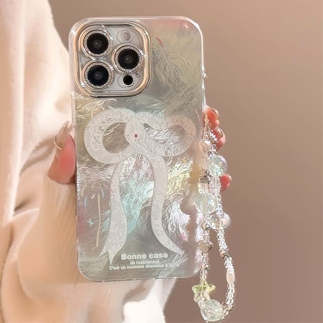 Strap Case / Phone Bead Print Snake Set