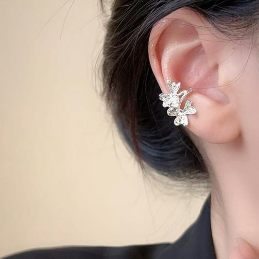 Ear Leaf Cuff Rhinestone
