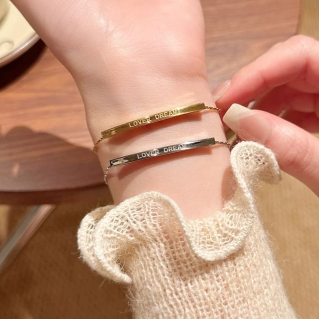 Bracelet Lettering Metal