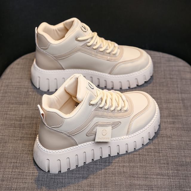 Top High Panel Sneakers Platform