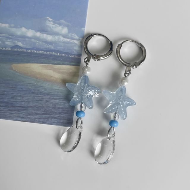 Star Dangle Earring Alloy