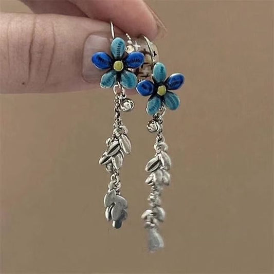 Earring Alloy Floral Dangle