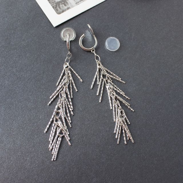 Drop Clip-On Earring / Fringed