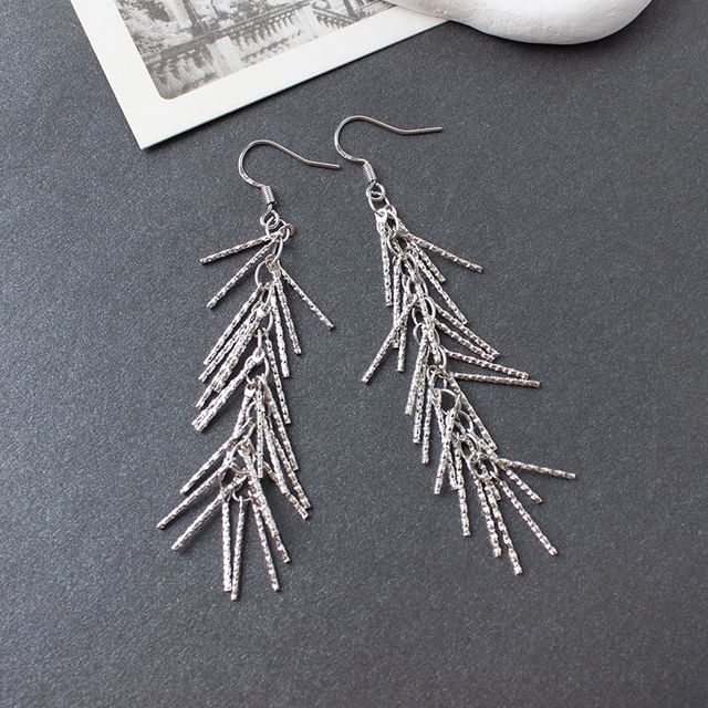 Drop Clip-On Earring / Fringed