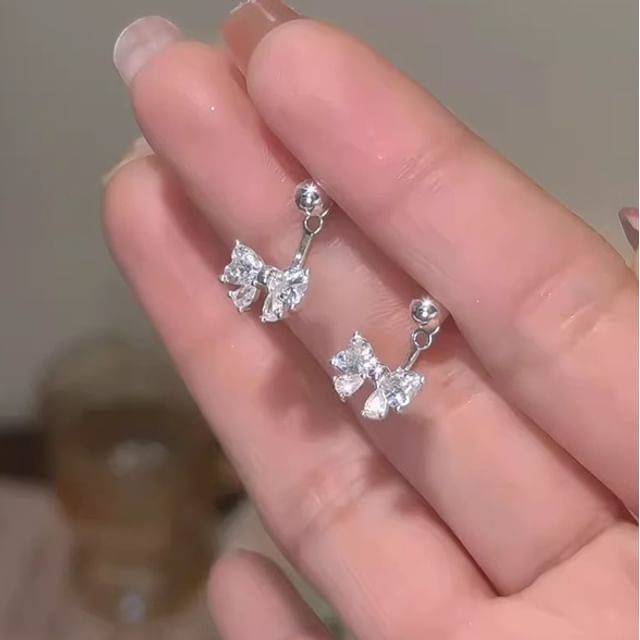 Rhinestone Bow Jacket Ear