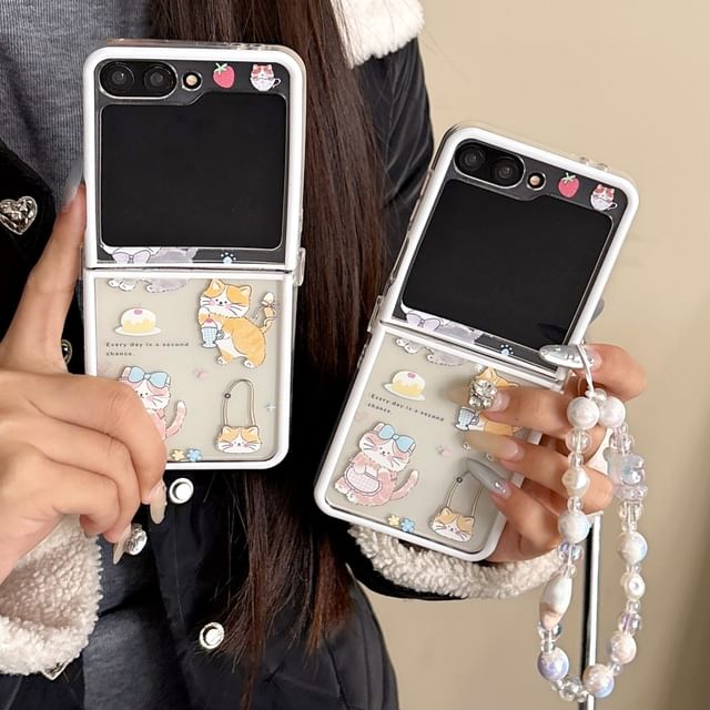 Cat Print Phone Case / Strap / Set
