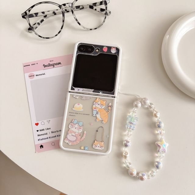 Cat Print Phone Case / Strap / Set