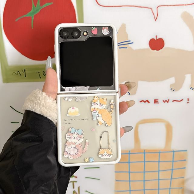 Cat Print Phone Case / Strap / Set