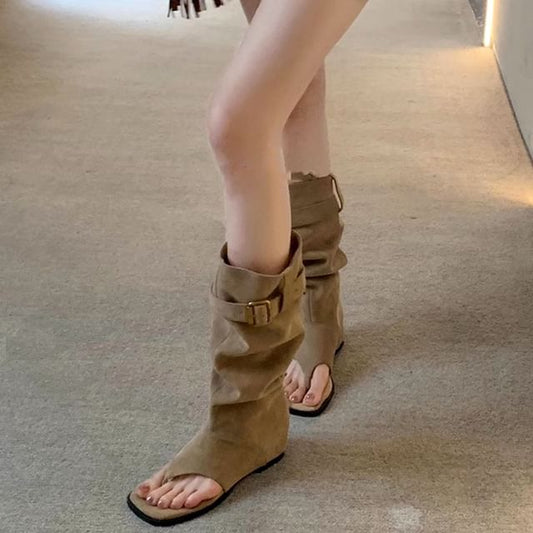 Buckled Thong Sandals