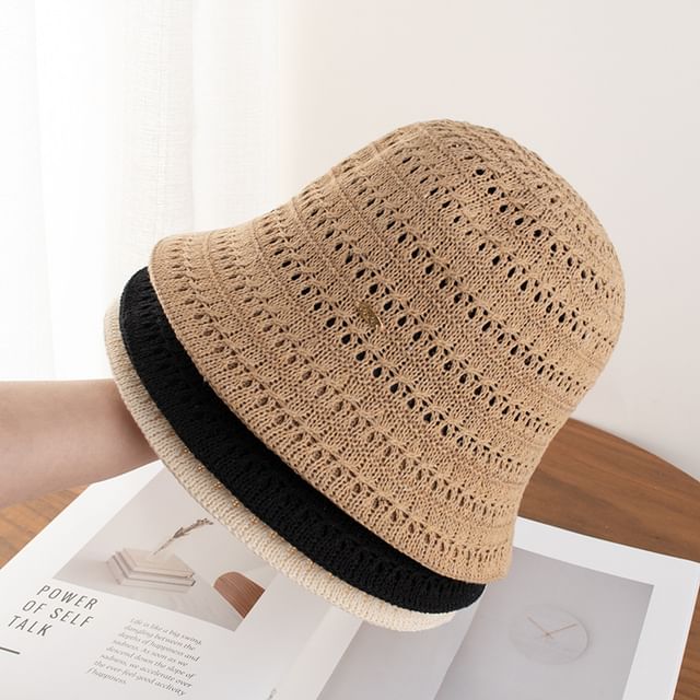 Cloche Textured Plain Hat
