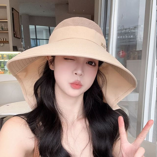 Plain Lettering Hat Sun