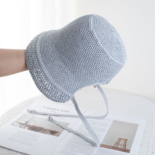 Cloche Textured Hat Plain