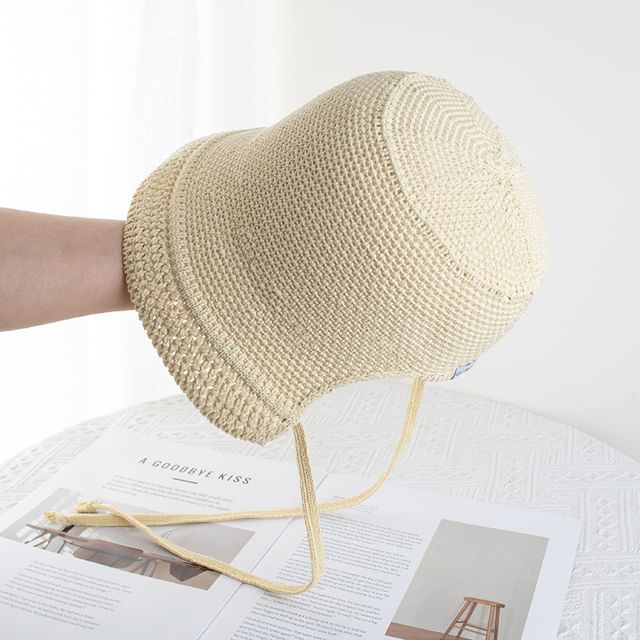 Cloche Textured Hat Plain