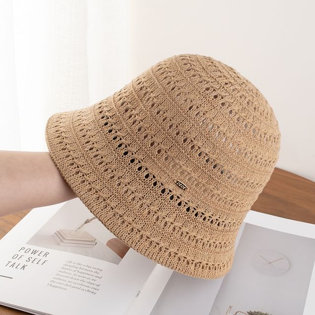 Cloche Textured Plain Hat