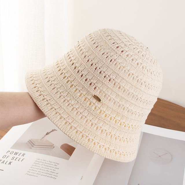 Cloche Textured Plain Hat