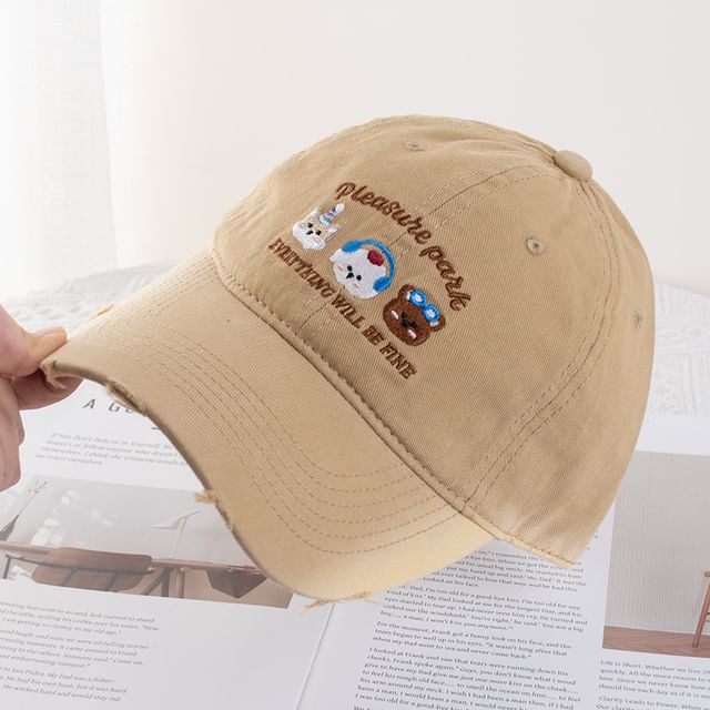 Cartoon Embroidered Cap Baseball