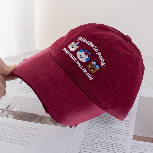 Cartoon Embroidered Cap Baseball