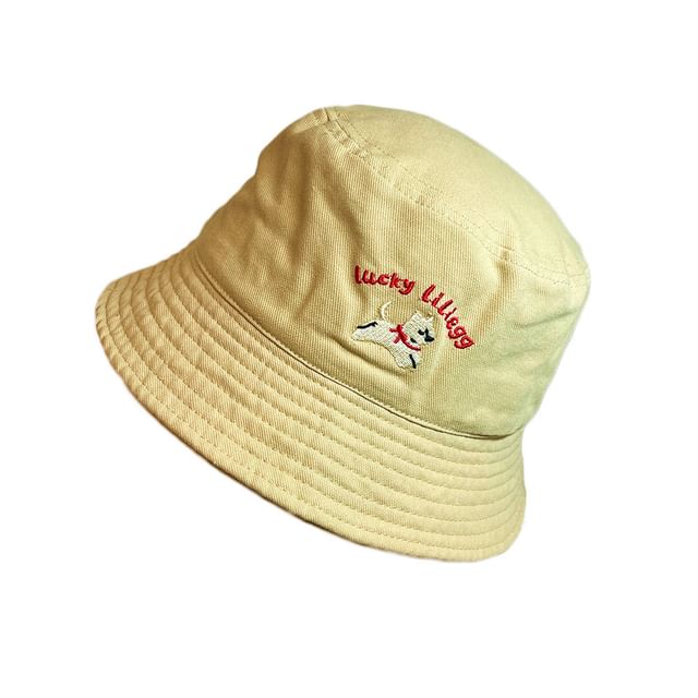 Dog Hat Embroidered Bucket