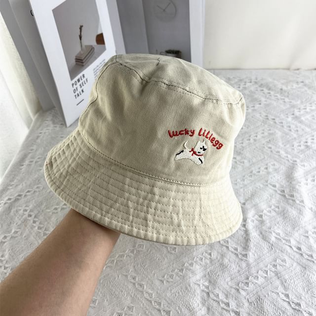 Dog Hat Embroidered Bucket