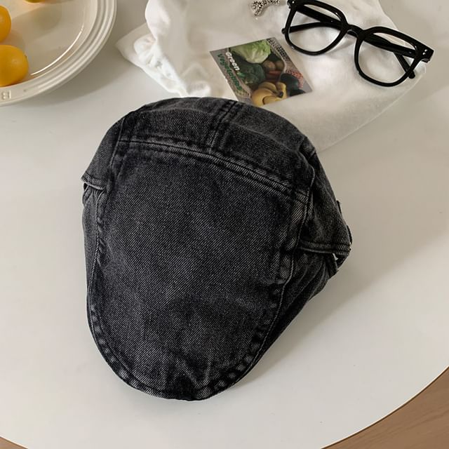 Newsboy Denim Cap Washed