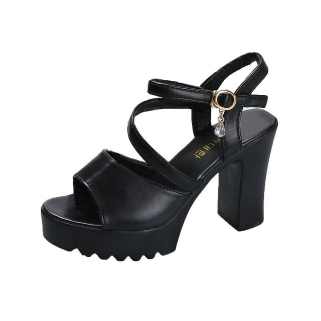 Platform Strappy Heel Chunky Sandals