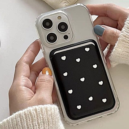 Card Magnetic / Case (Compatible Phone Holder Set with Heart MagSafe)
