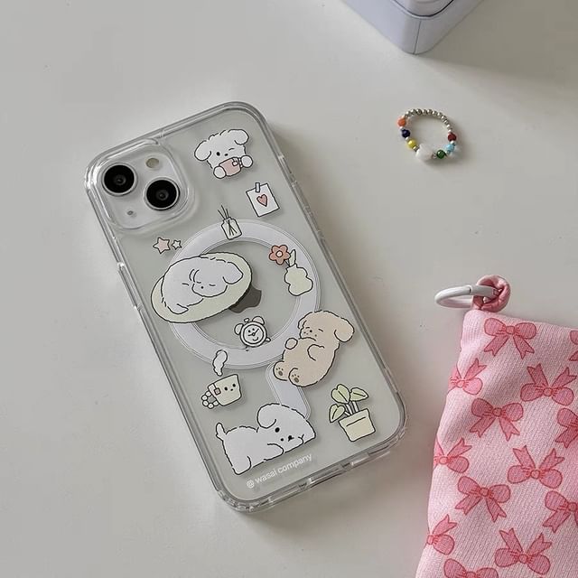 Print Magsafe Cat iPhone Compatible Case Card / Set