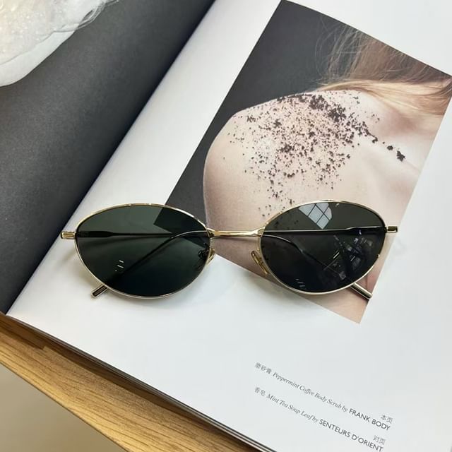 Metal Sunglasses Oval Frame