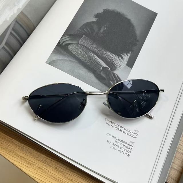 Metal Sunglasses Oval Frame