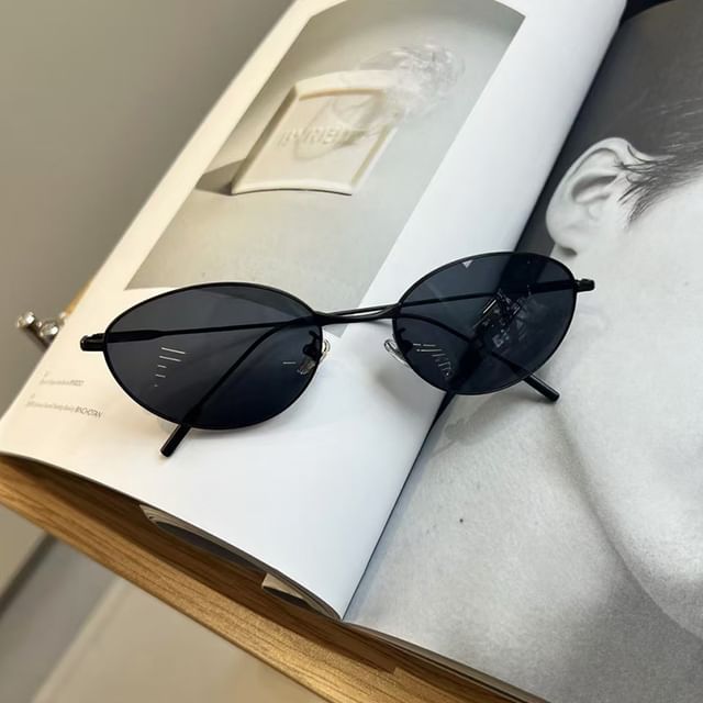 Metal Sunglasses Oval Frame