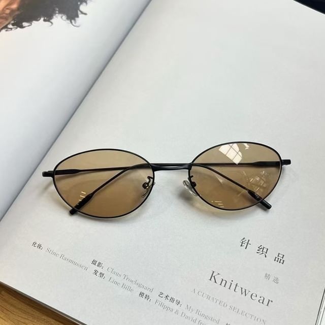 Metal Sunglasses Oval Frame
