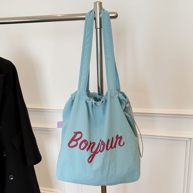Canvas Tote Bag Lettering