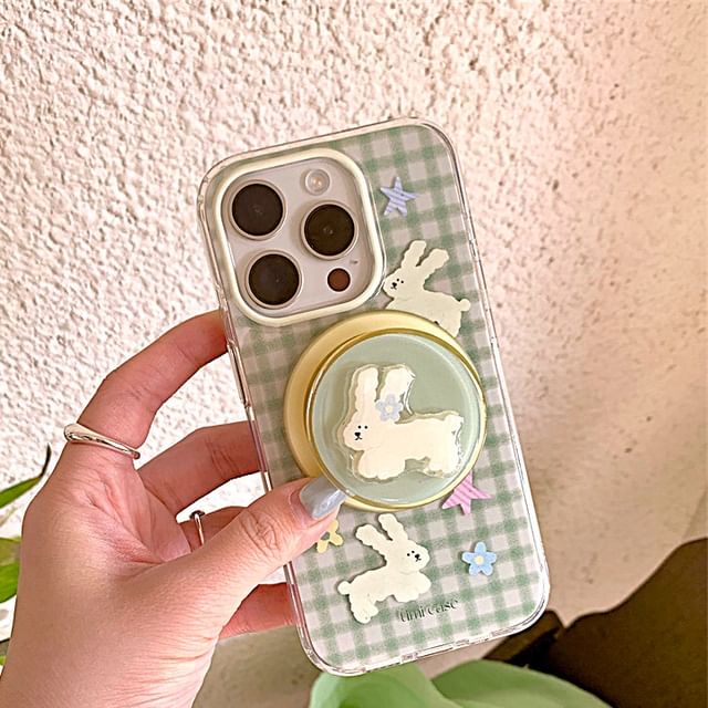Case Rabbit Plaid Phone