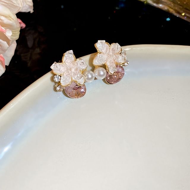 Earring (Various Drop Designs) Pearl Faux