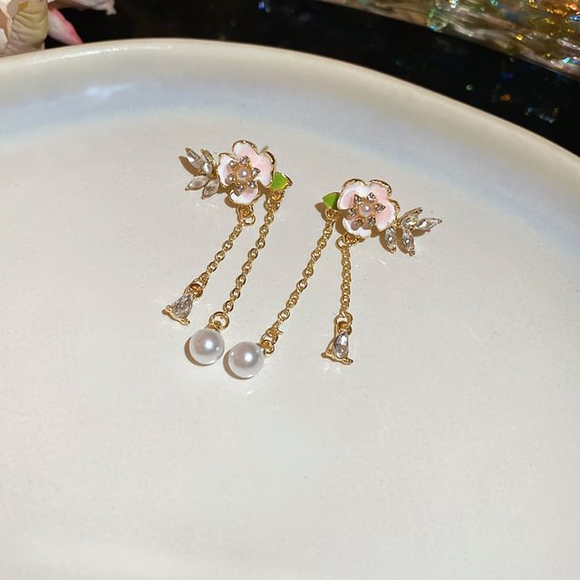 Earring (Various Drop Designs) Pearl Faux