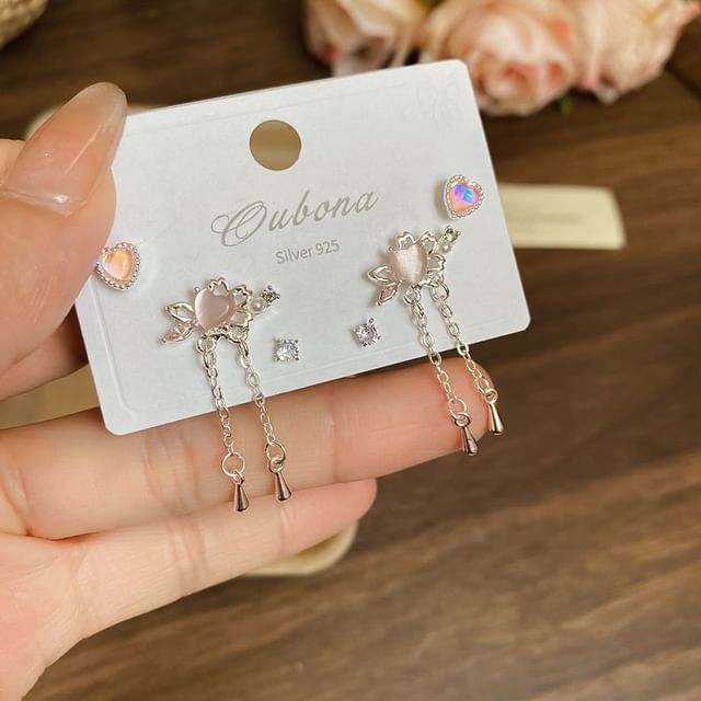 Heart Earring Set