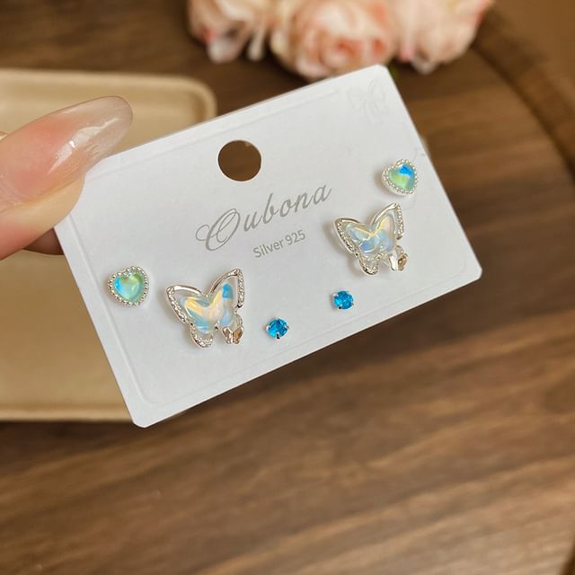Heart Earring Set