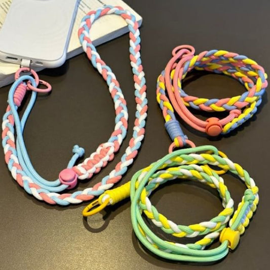 Pad Lanyard with Phone Strap Braided