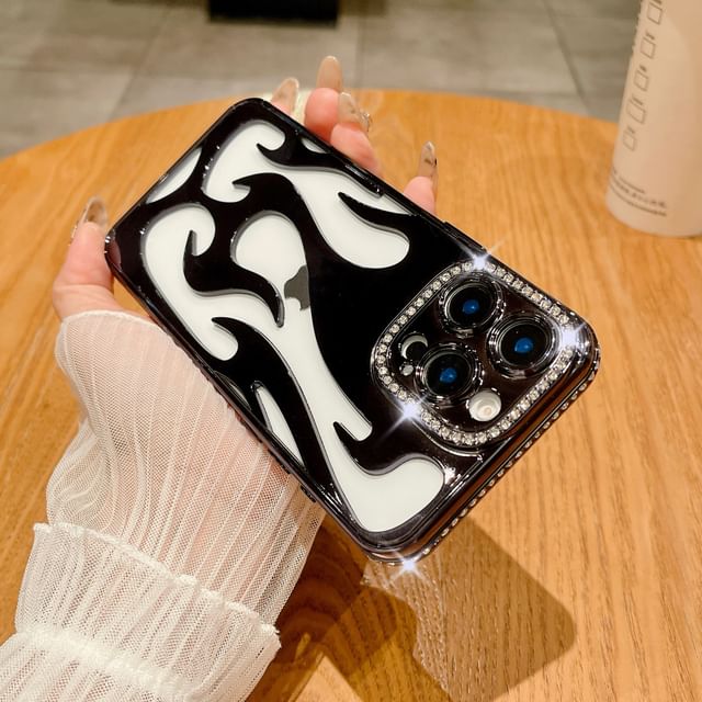 Flame iPhone Case Rhinestone