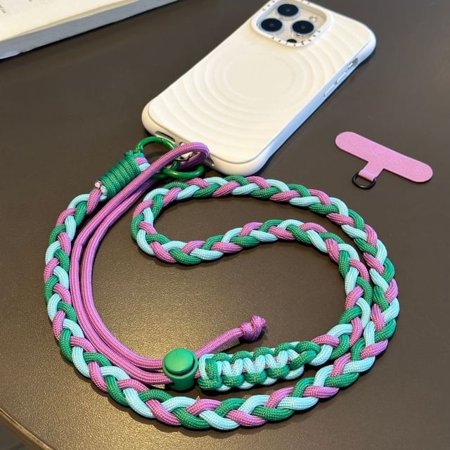 Pad Lanyard with Phone Strap Braided
