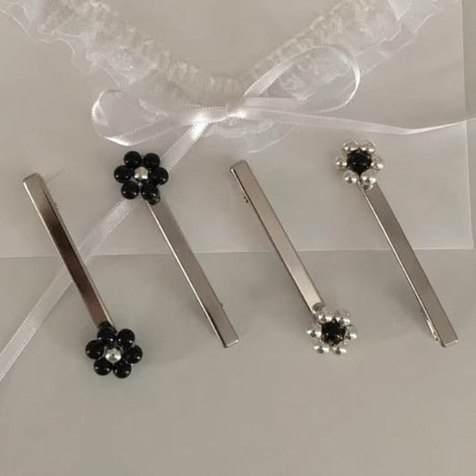 Beaded Flower 2: Hair Set of Clip