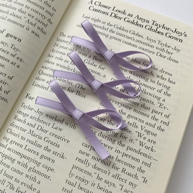 Bow Hair Set of Plain Clip 3: