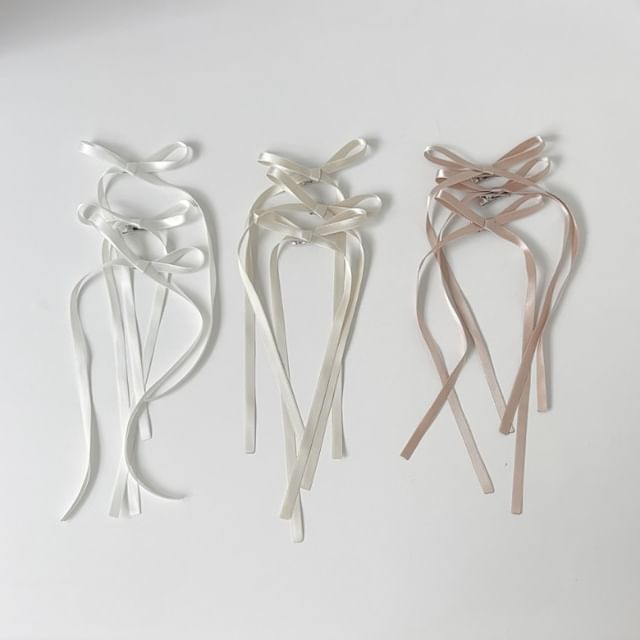 3: Clip Hair of Bow Set Plain