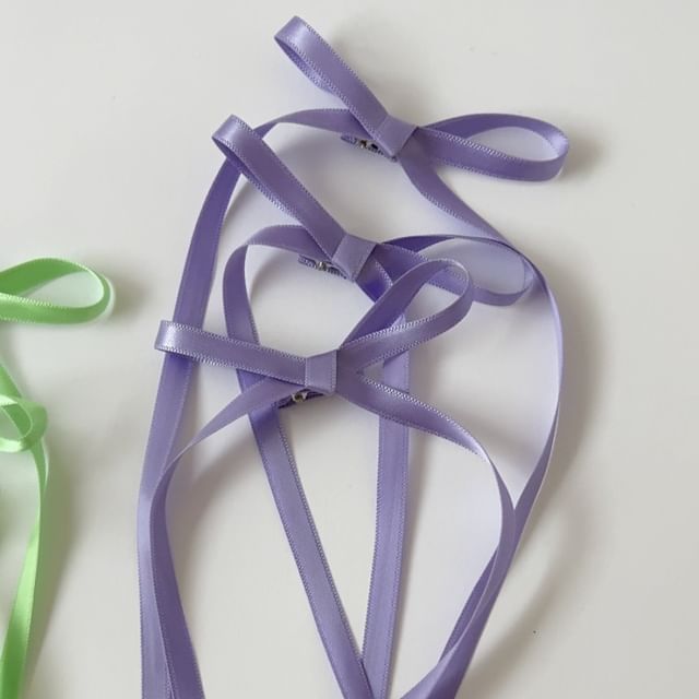 3: Clip Hair of Bow Set Plain