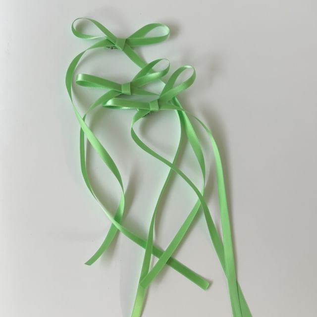 3: Clip Hair of Bow Set Plain