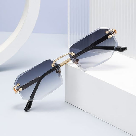 Ombre Rimless Sunglasses