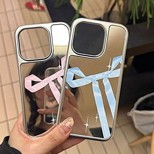 Print Mirror Phone Case Ribbon