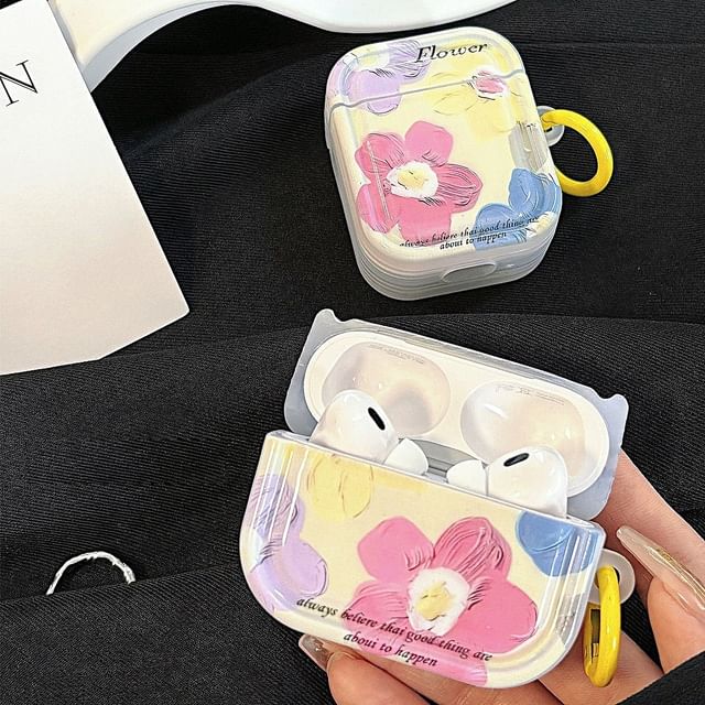 Case Pro Skin AirPods Print Earphone / Floral